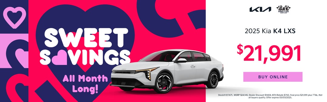 2025 KIA K4 LXS $21,991